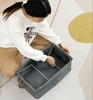 Premium Clothes Organizer for Wardrobe | Foldable & Stackable Closet Organizer, 2 Pieces