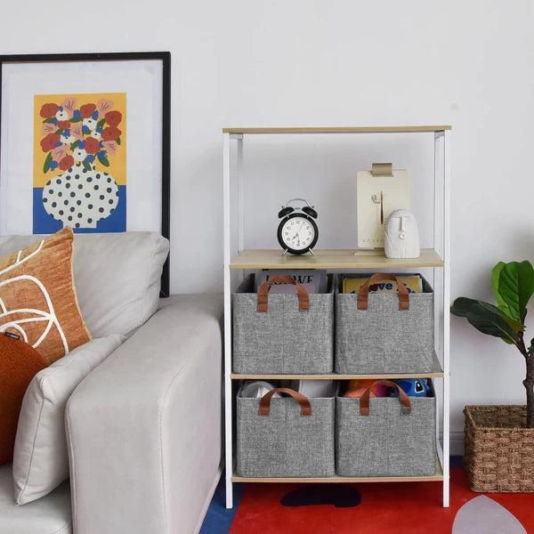 Premium Clothes Organizer for Wardrobe | Foldable & Stackable Closet Organizer, 2 Pieces